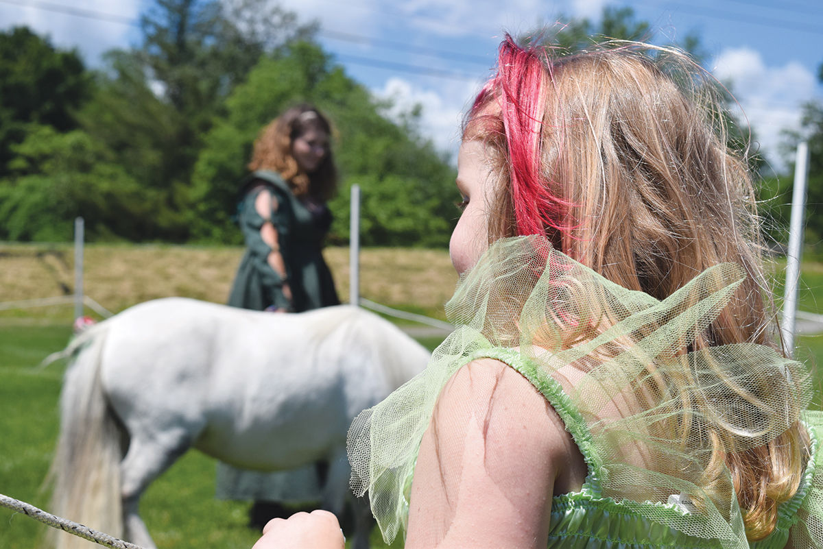 Girl with unicorn